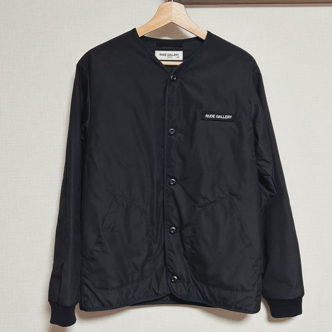 【美品】RUDE GALLERY ブラック キルト ジャケット サイズ３