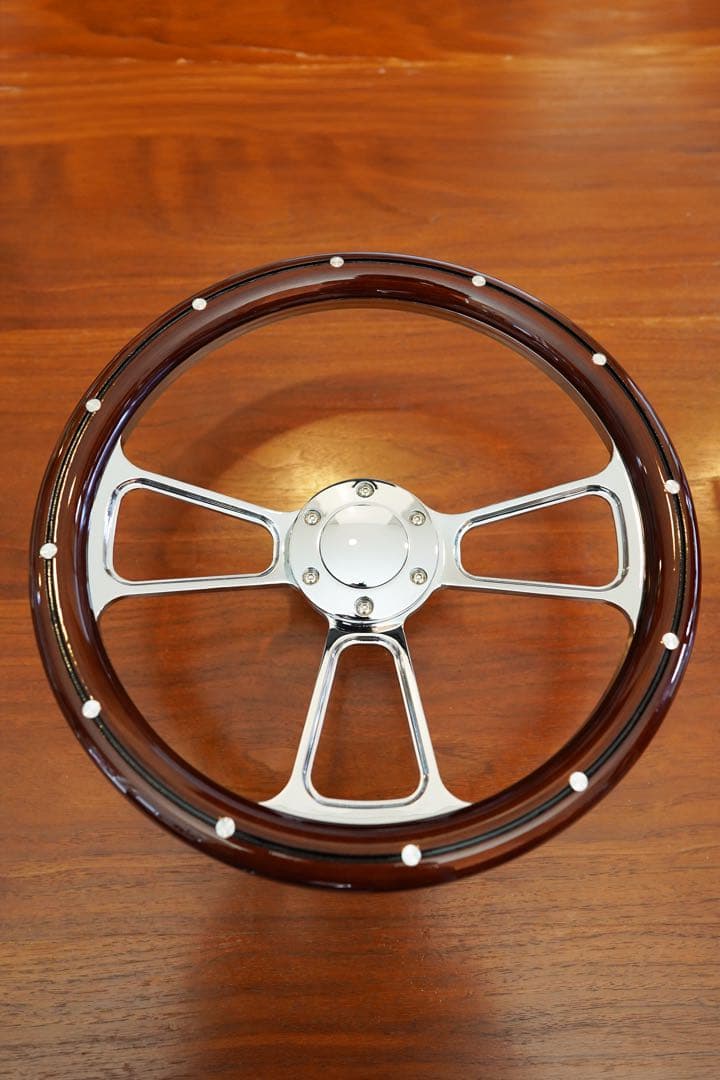 【最終値下げ】ウッドステアリングホイール 14インチ USDM JDM ビレット