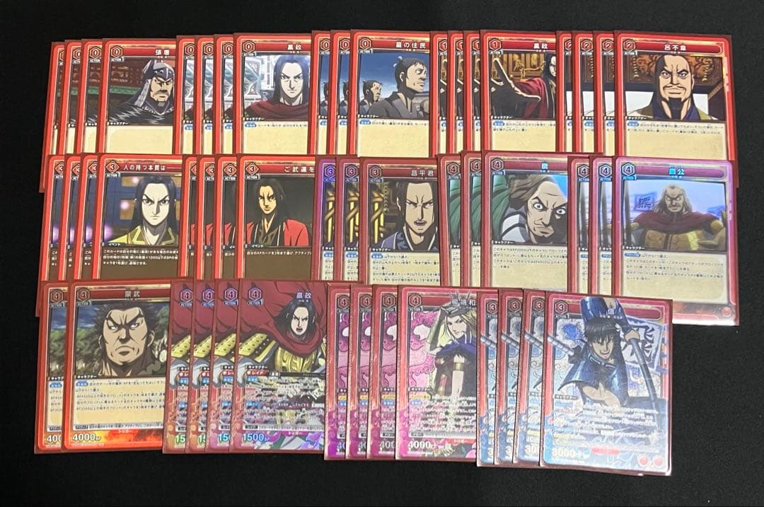 キングダム　デッキ　赤秦国　UNIONARENA