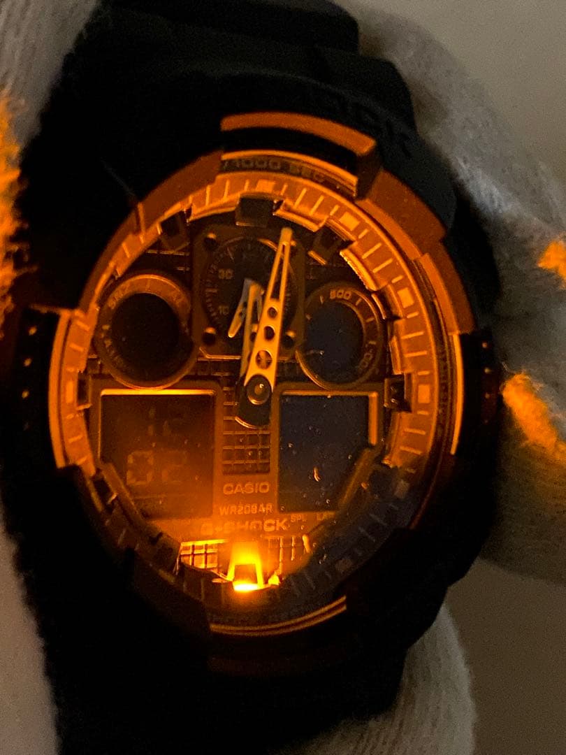 【 ベッカム着用G-SHOCKの電池新品 】 GA100 BLACK MODEL