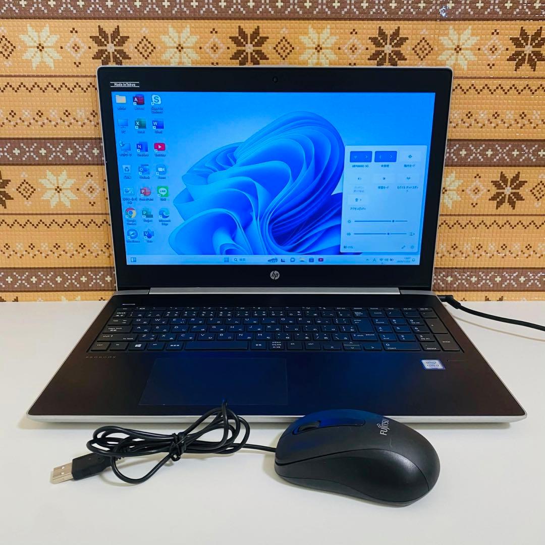 Y936 HPノートパソコンSSD第7世代 高速 Windows11オフィス付き