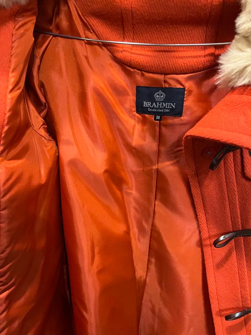 値下げ_新品_BRAHMIN 30周年記念 ダッフルコート オレンジ