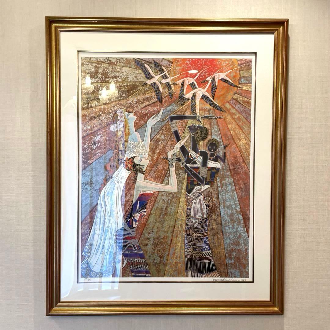 にゃん【大サイズ】絵画