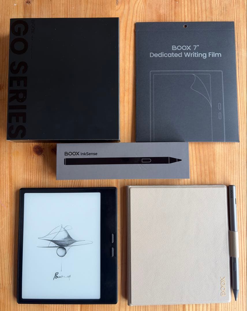 Boox go 7 【BOOX本体、カバー、ペン、画面シートセット】