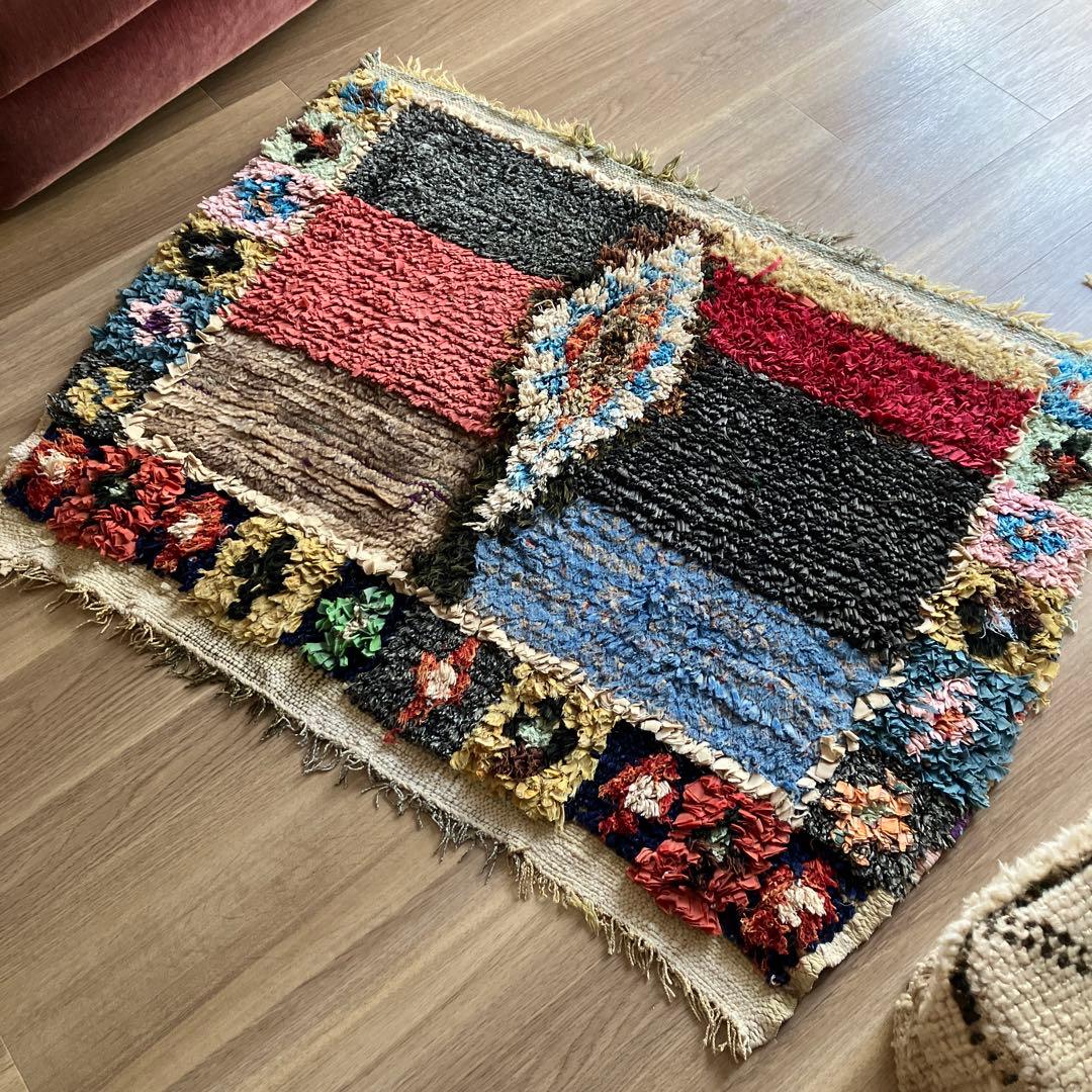 モロッコ　ラグ　ヴィンテージボシャルウィット