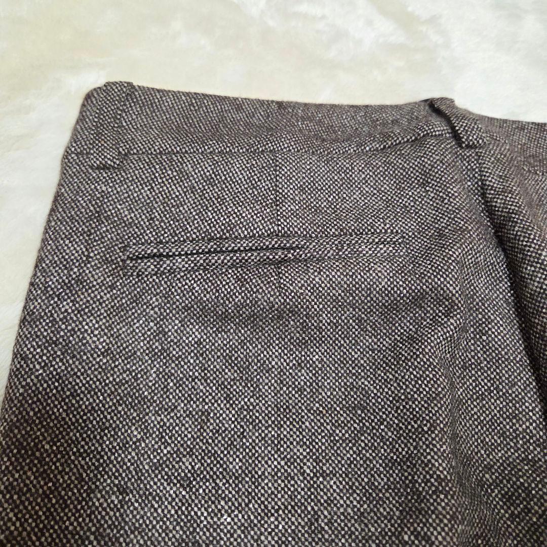 美品　UNTITLED　シルク混　セットアップ　スーツ　ブラウン　パンツスーツ