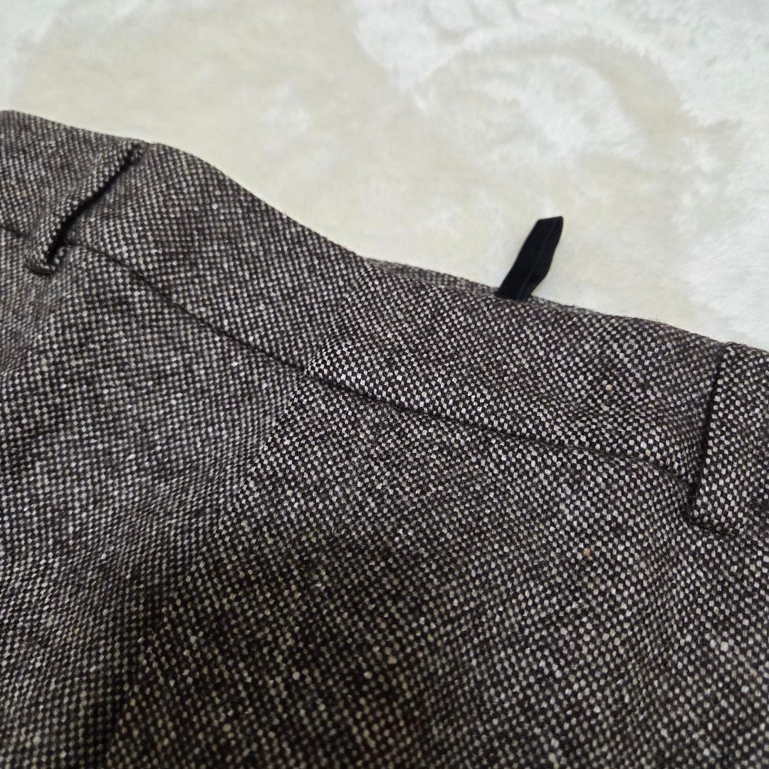 美品　UNTITLED　シルク混　セットアップ　スーツ　ブラウン　パンツスーツ