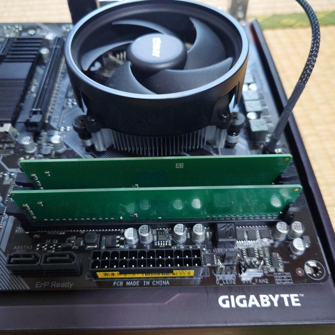 GIGABYTE B450 AORUS M マザーボード、CPU、メモリセット