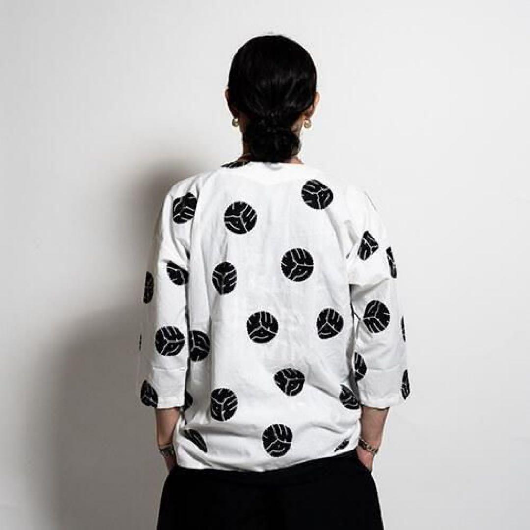 WAX \"Koikuchi-shirts【総柄牡丹】\" 鯉口シャツ