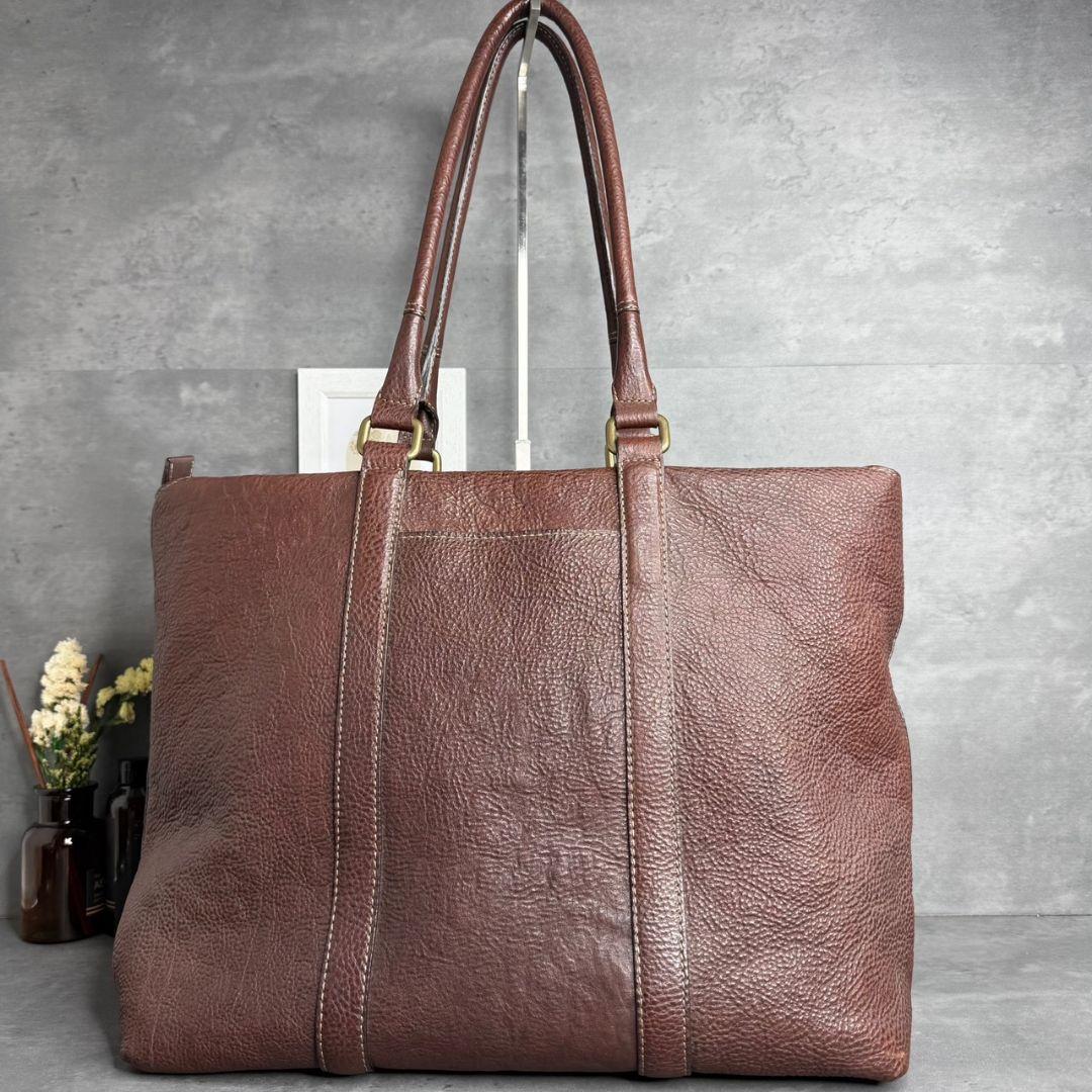 土屋鞄 トーンオイルヌメ デイリートート 本革 トートバッグ ダークブラウン