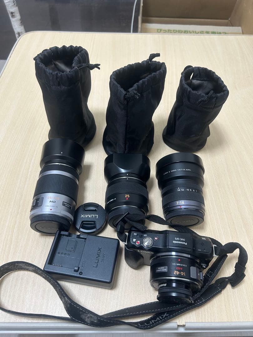 LUMIX GF5 ミラーレスカメラ本体+レンズ4本セット