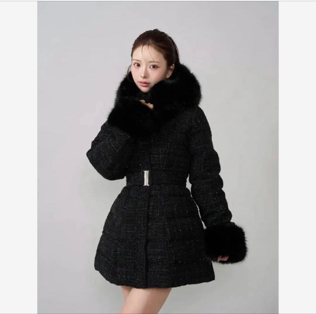 本日のみ値下げ♡Darich レディミディツイードダウンコート2025