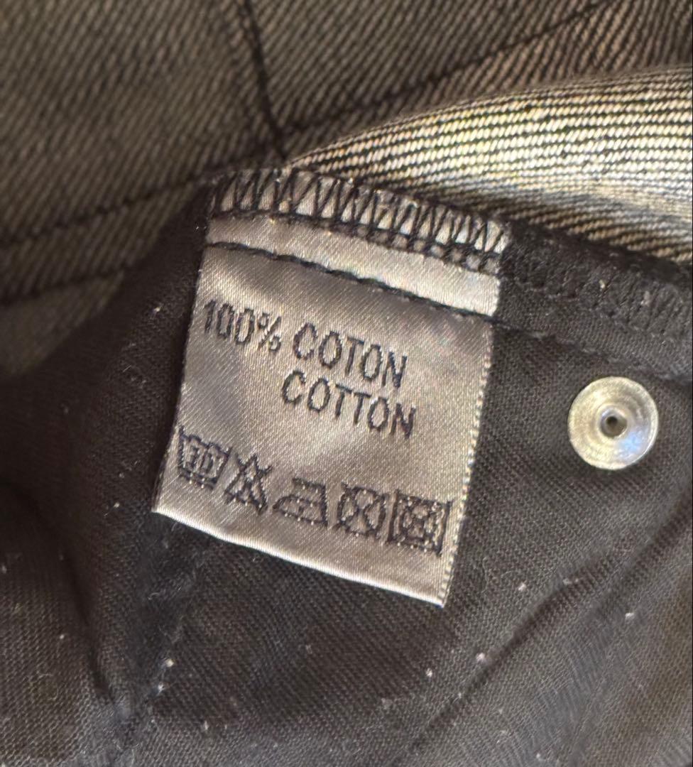 Dior homme エディ期 コーティング デニム　ブラック