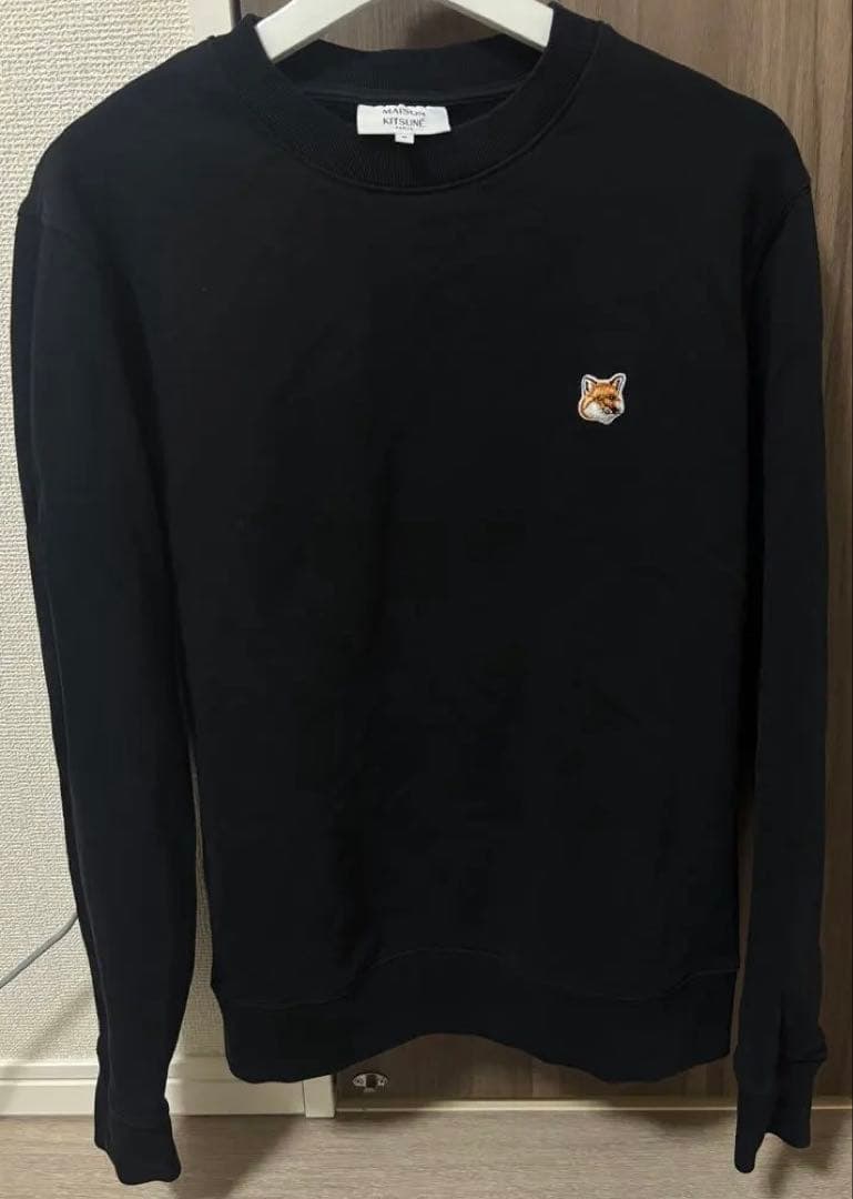 【美品】MAISON KITSUNÉ ブラック トレーナー、スウェット Mサイズ