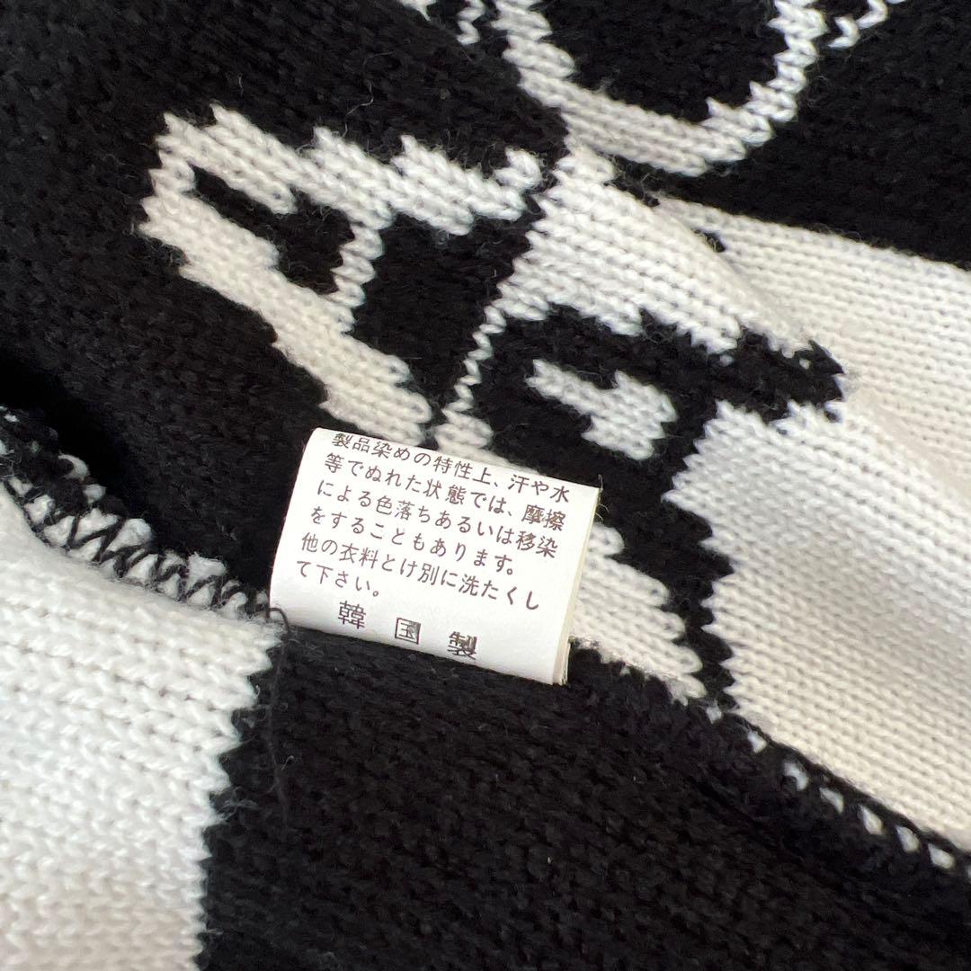 ALBA ROSA　ニットダッフルコート　升目チェック柄　Y2K　平成ギャル