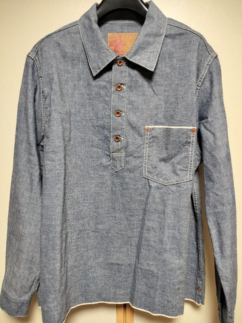 FOB FACTORY　FOBファクトリー　シャンブレー プルオーバーシャツ