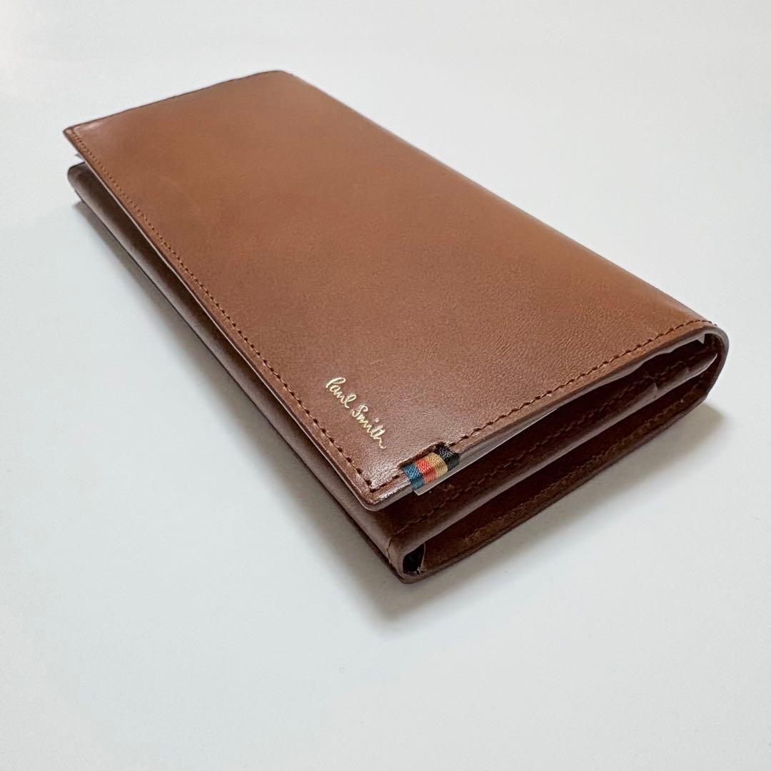 新品✨Paul Smith✨ポールスミス✨被せ✨長財布✨ブラウン✨人気✨未使用