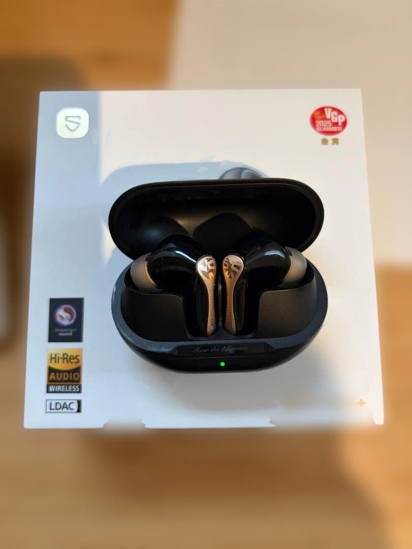 SOUNDPEATS Air5 Pro+ ワイヤレスイヤフォン ブラック