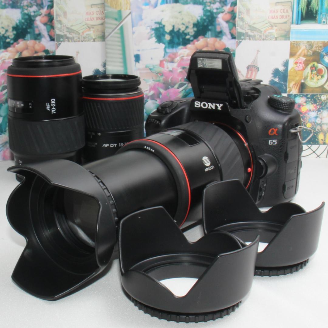 ❤️ハイスペック本格一眼レフ❤️SONY SLT-A65 トリプルズーム❤️