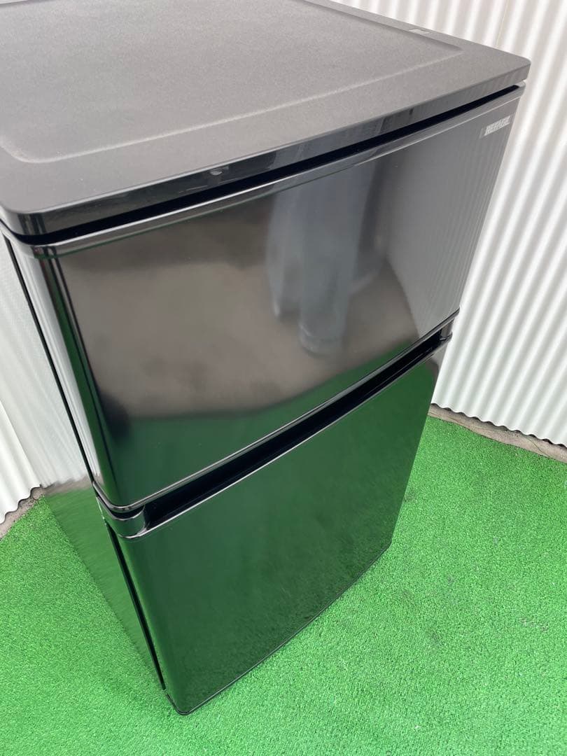 924 ヤマダ おしゃれブラック 2ドア冷蔵庫 2025年製 取説付 一人暮らし