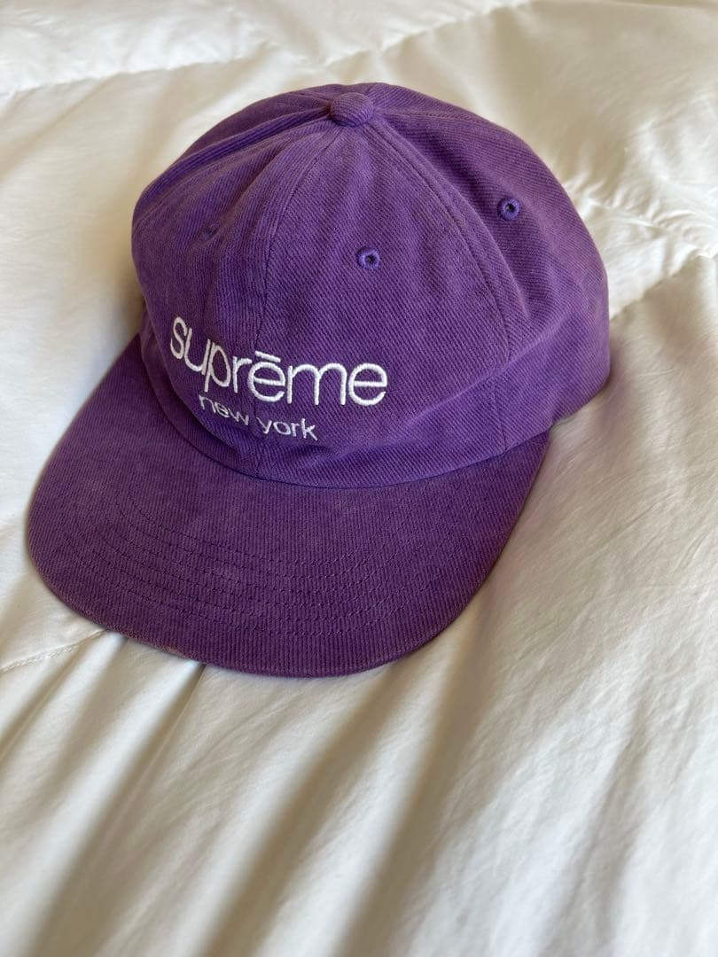 帽子 18SS Supreme Classic Logo 6-Panel Purple