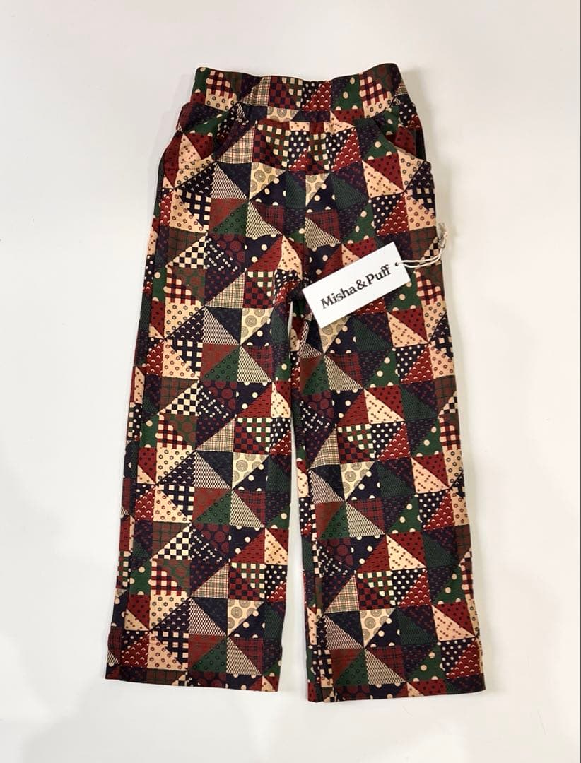 Misha&Puff 5Y 25aw Aパンツ　ボトムス　パッチワーク