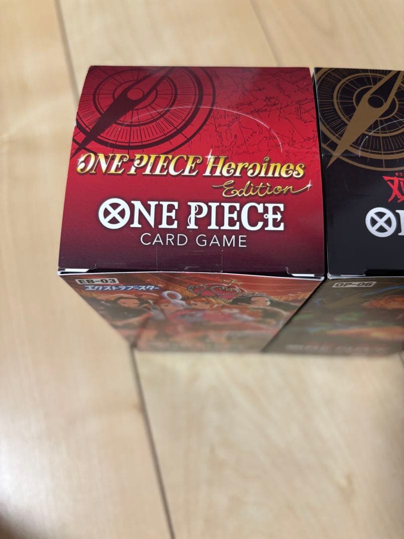 本日発送可　ワンピースカードテープ未開封　2BOXヒロインズ微傷　双璧の覇者傷無
