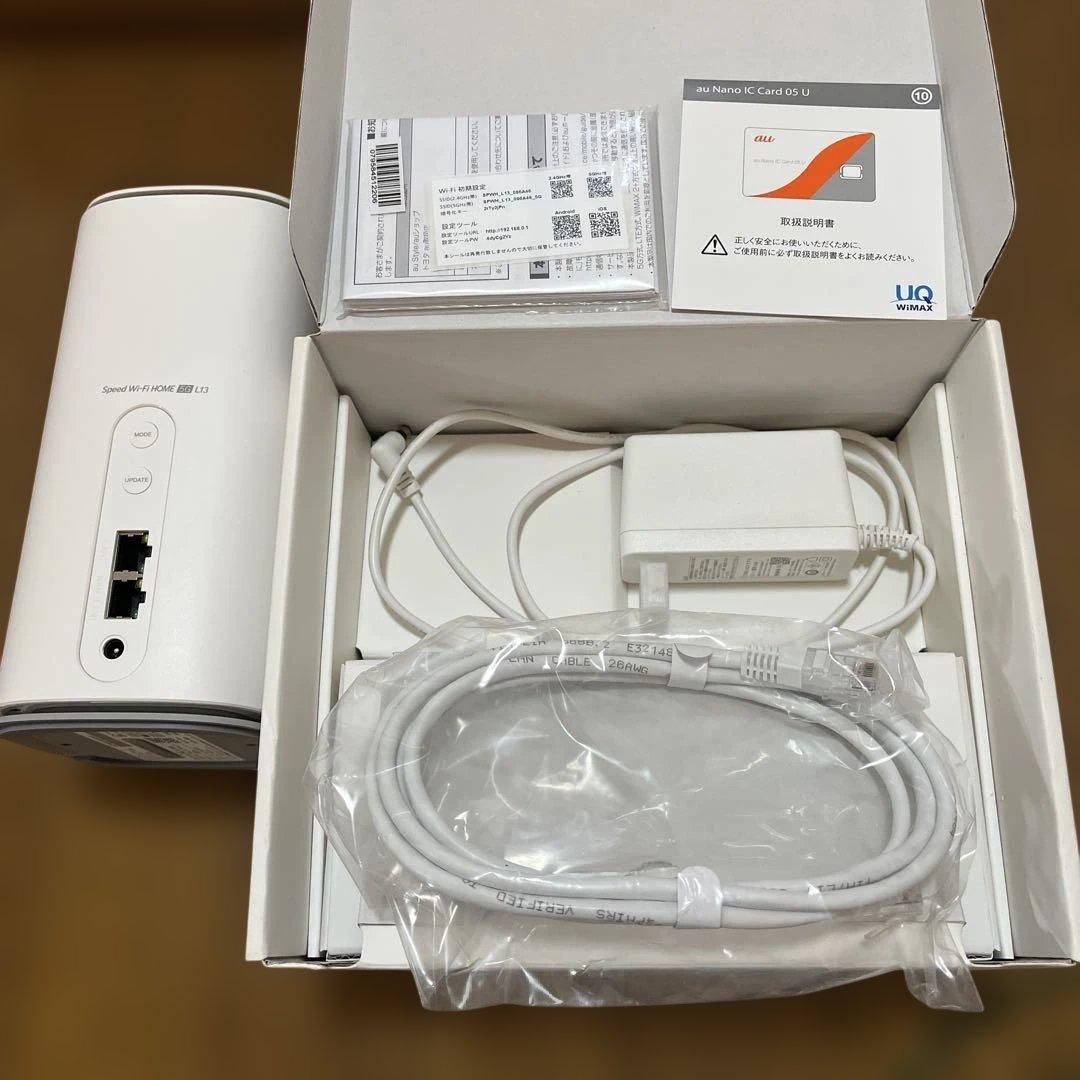 WiMAX Speed Wi-Fi  5G L13 ホワイト