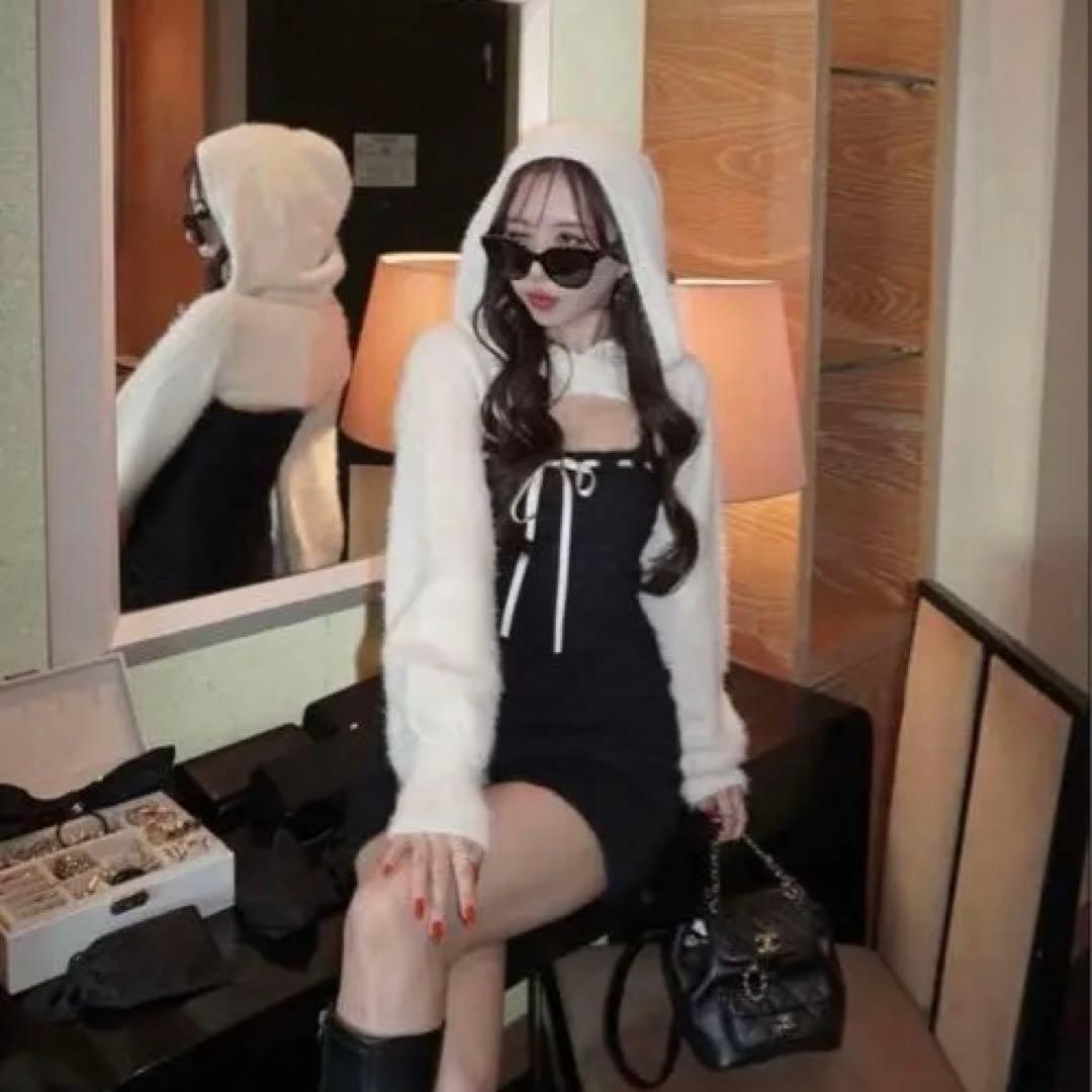 amerge featherfoodietops×ribbon onepiece