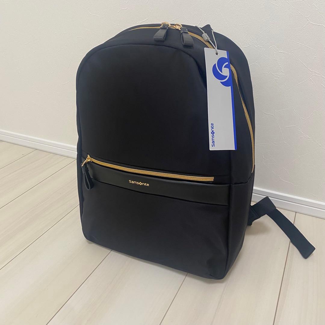 【新品】サムソナイト メンズ レディース ナイロン バック リュック ブラック