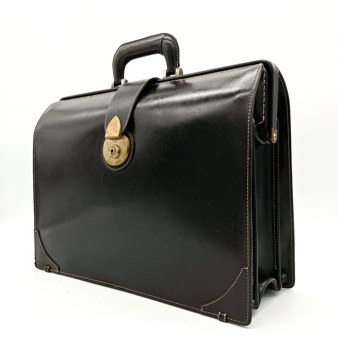 【土屋鞄】ビジネスバッグ　ダレスバッグ　レザー　ダークブラウン