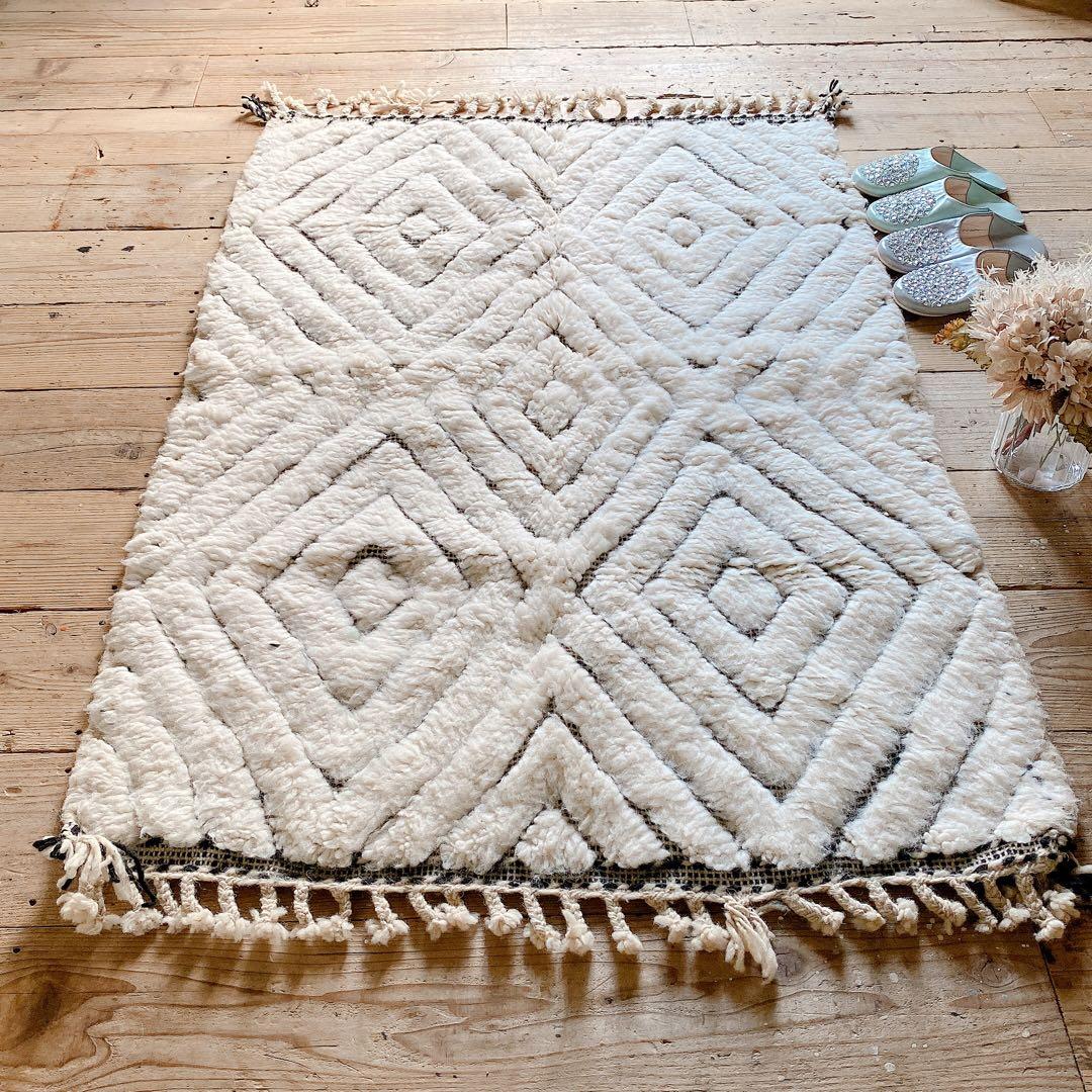 モロッコ ベニワレン Beniourain ラグ 約98×147cm