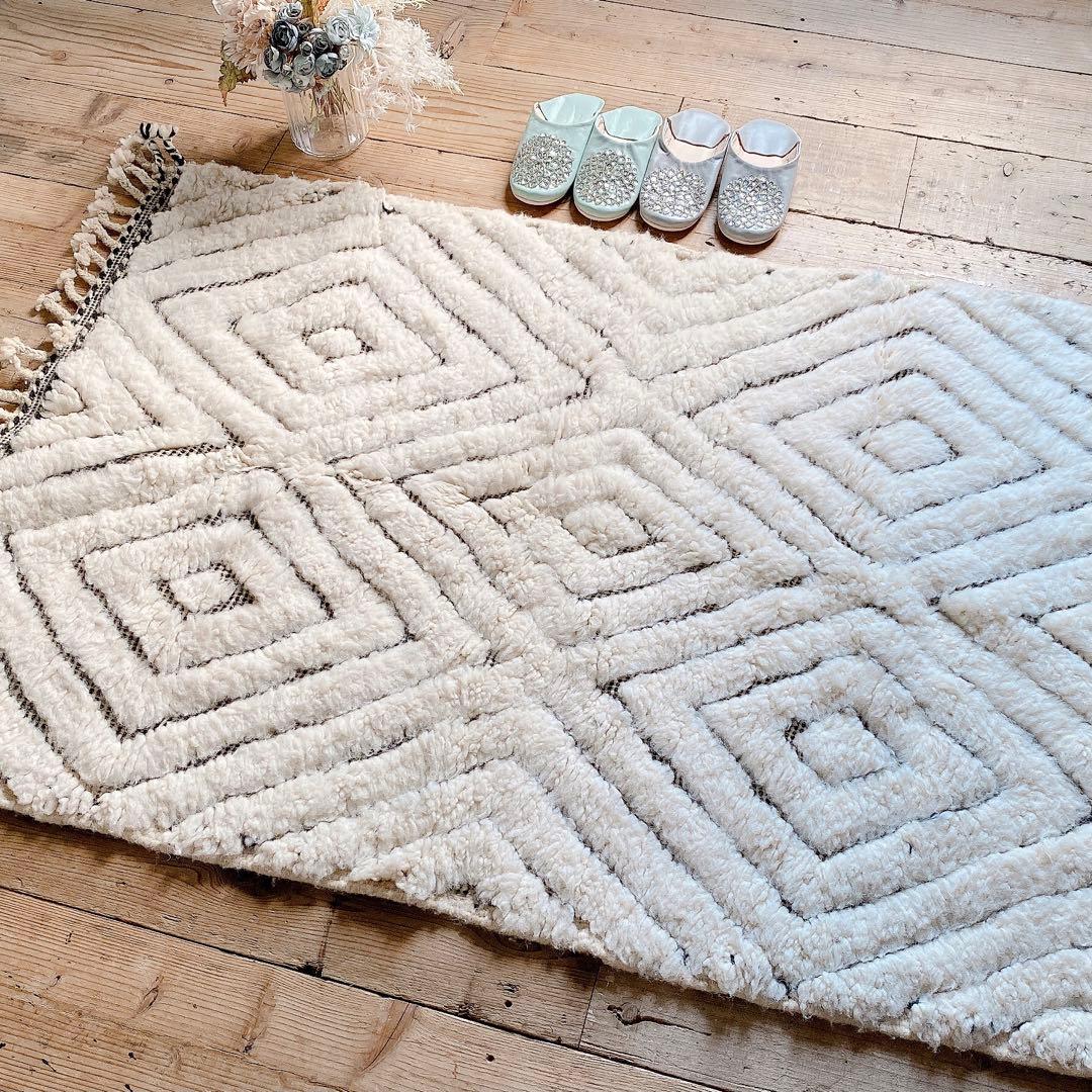 モロッコ ベニワレン Beniourain ラグ 約98×147cm