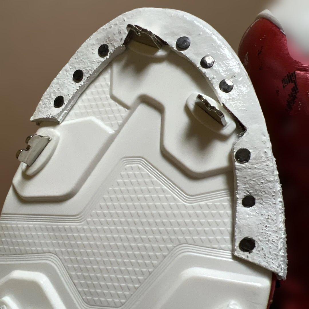 26cm ミズノプロ クッションレボプロ ミッド レッド 野球 スパイク 金属歯