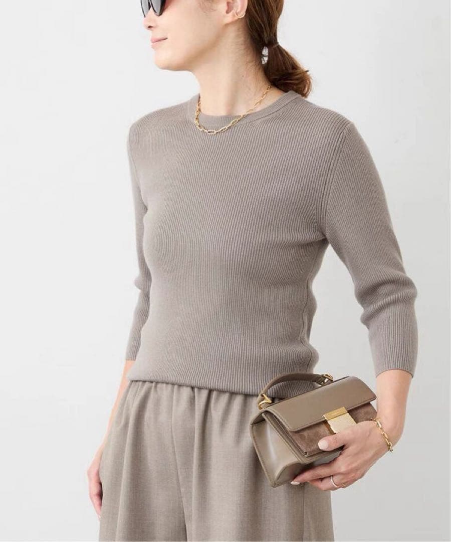 Deuxieme Classe Rib クルーネック プルオーバー