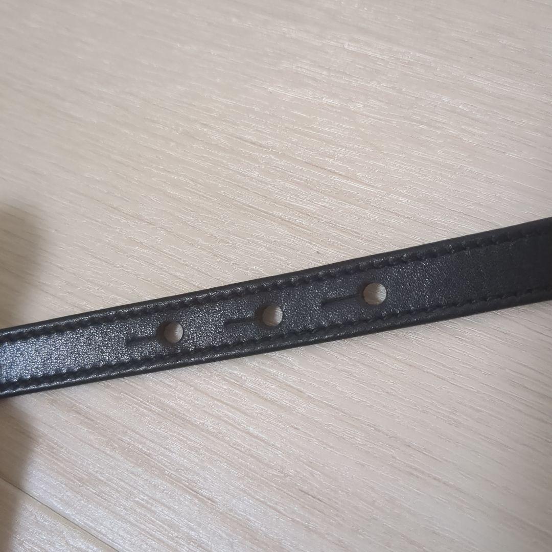 シャネル　CHANEL ココマーク　レザーベルト　ベルト　シルバー金具　ブラック