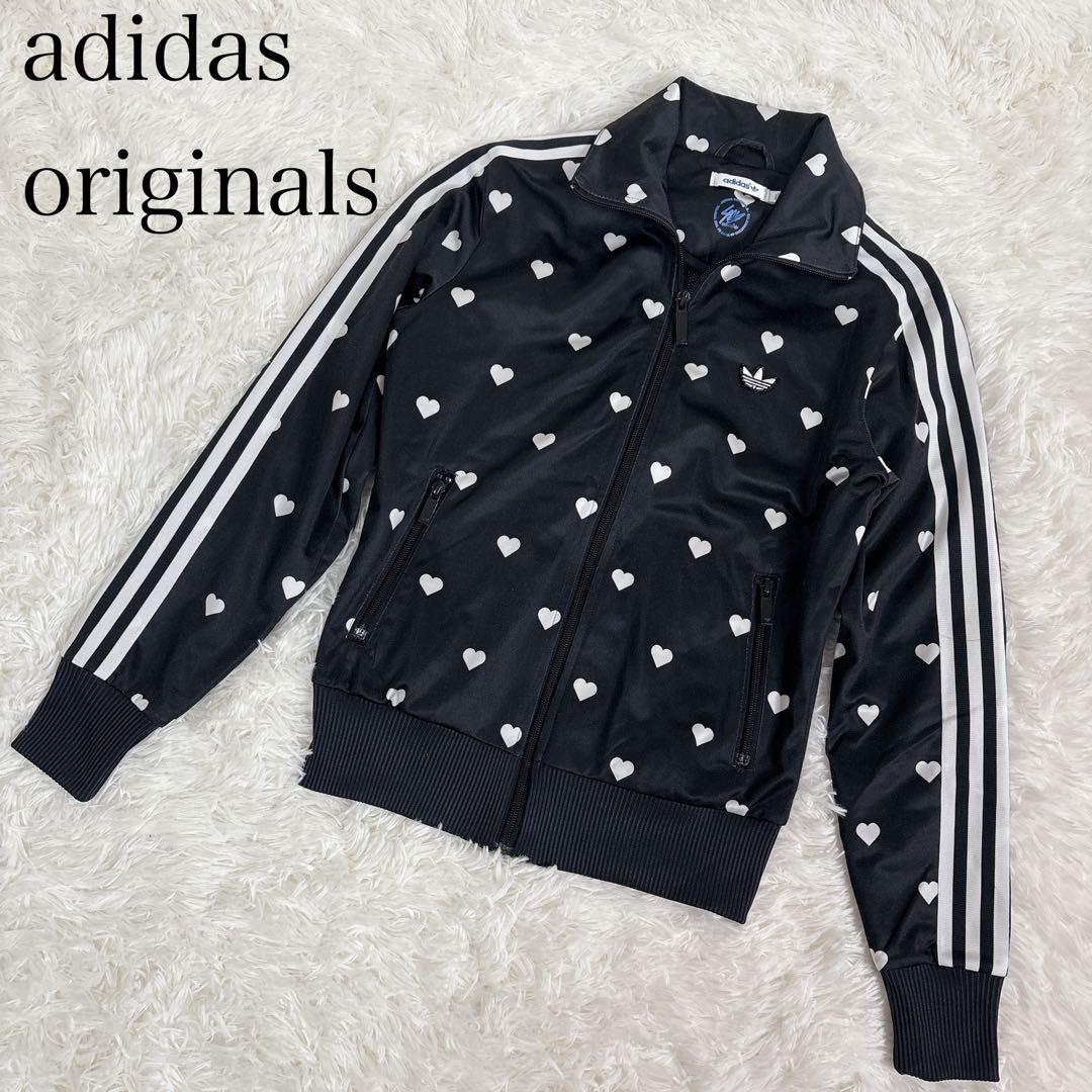 希少✨ adidas トラックジャケット ハート柄 ジャージ トレフォイル M