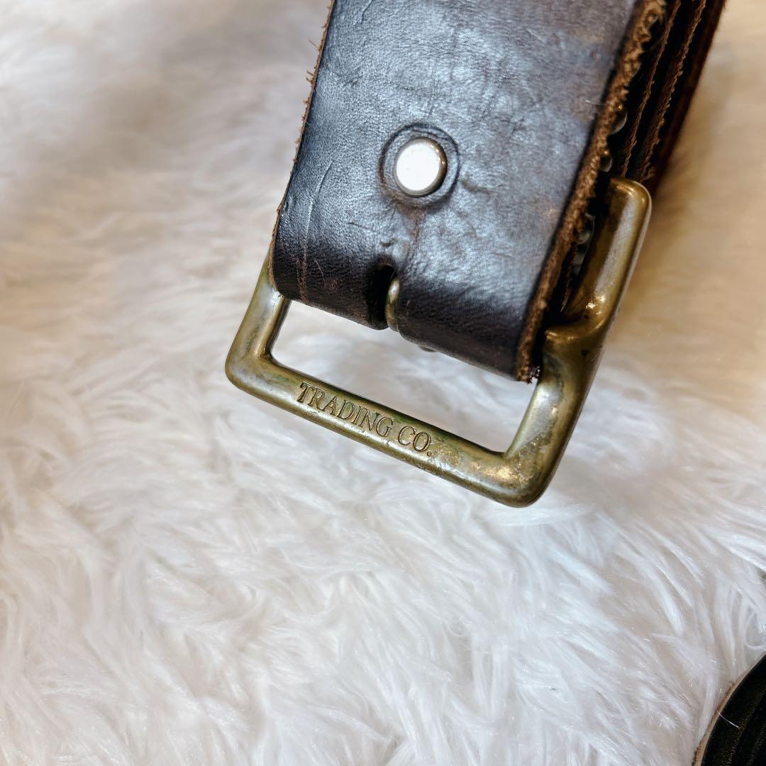 【希少】HTC USA製 フラワーコンチョ スタッズベルト 36