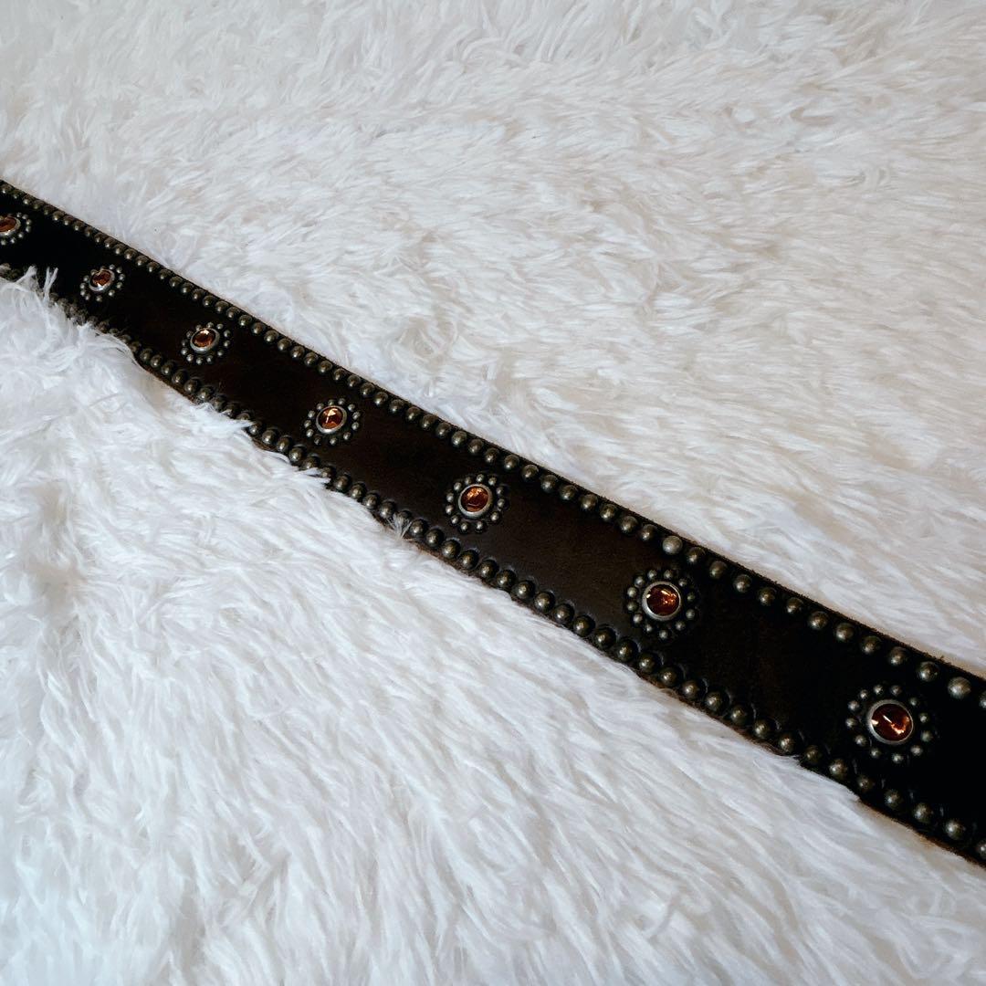 【希少】HTC USA製 フラワーコンチョ スタッズベルト 36