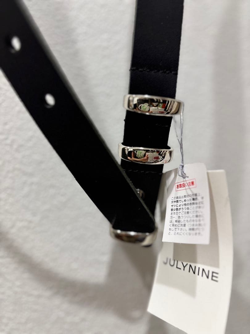 JULYNINE ブラック ベルト Fサイズ