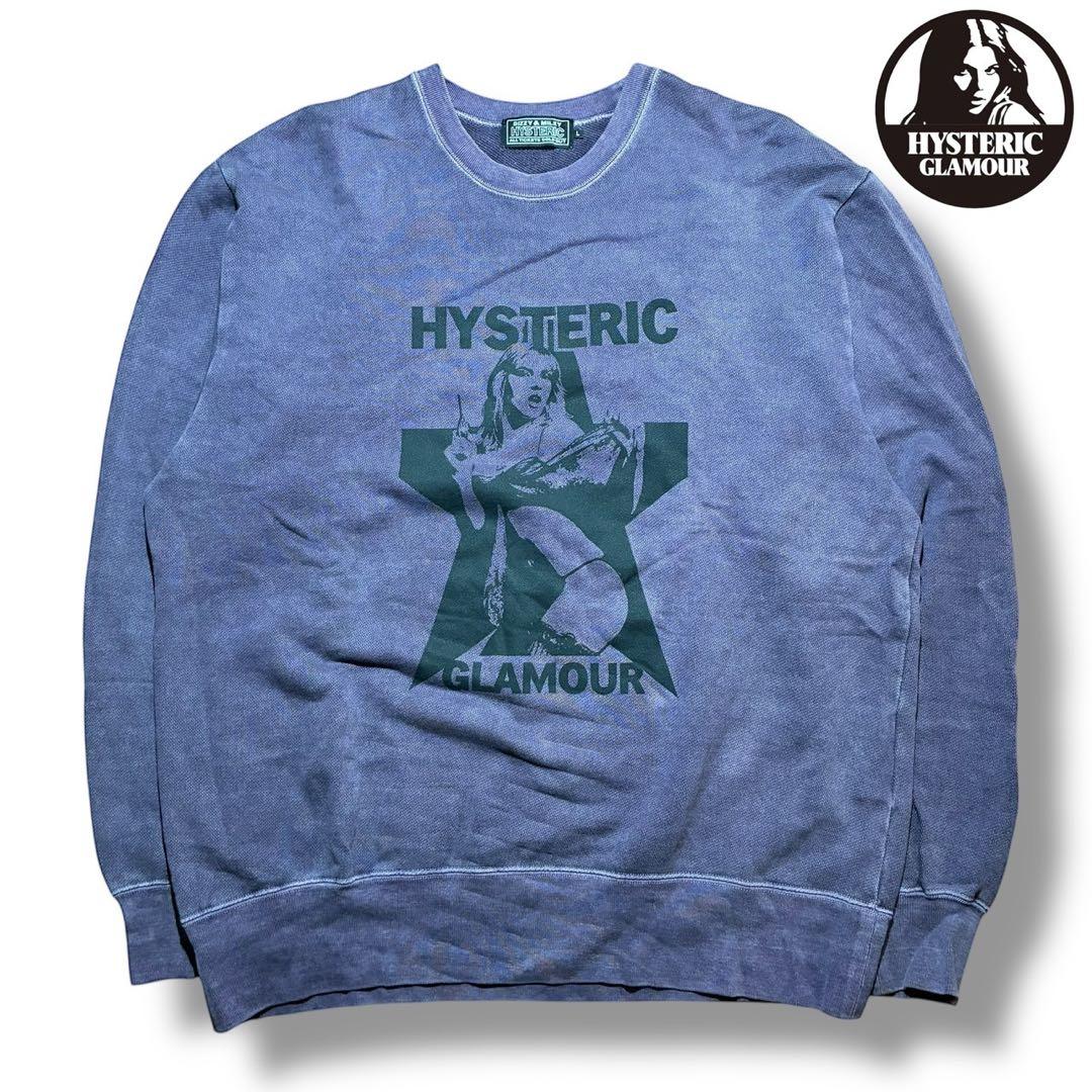 ヒステリックグラマー ガールプリント スウェット フェード Y2K