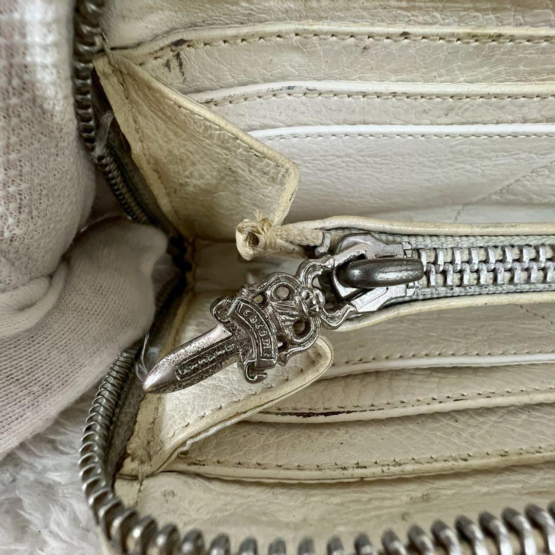 CHROME HEARTS セメタリークロスパッチ キルティングレザーウォレット