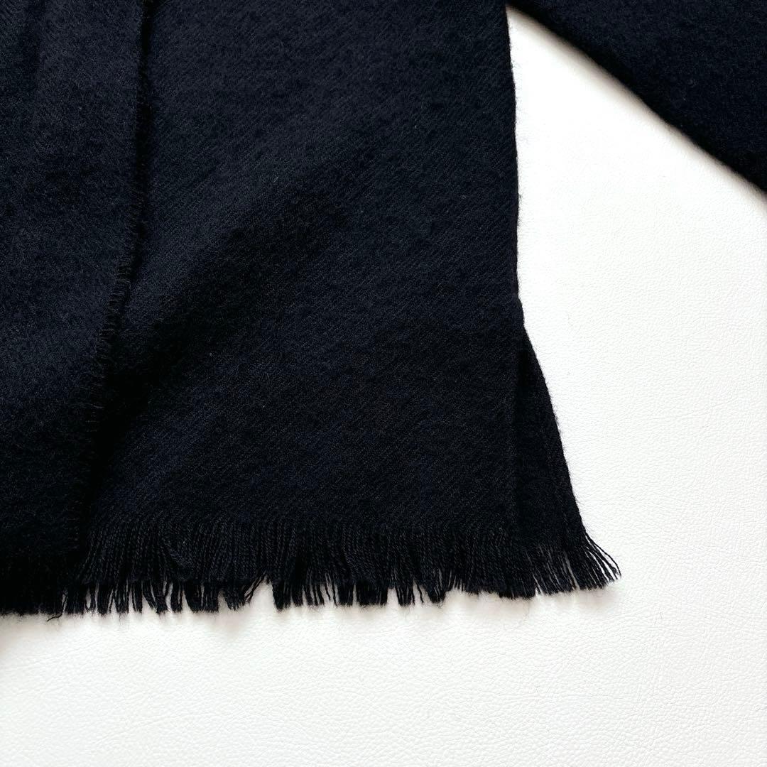 COMOLI コモリ ストールジャケット ウール100 カーディガン ブラック