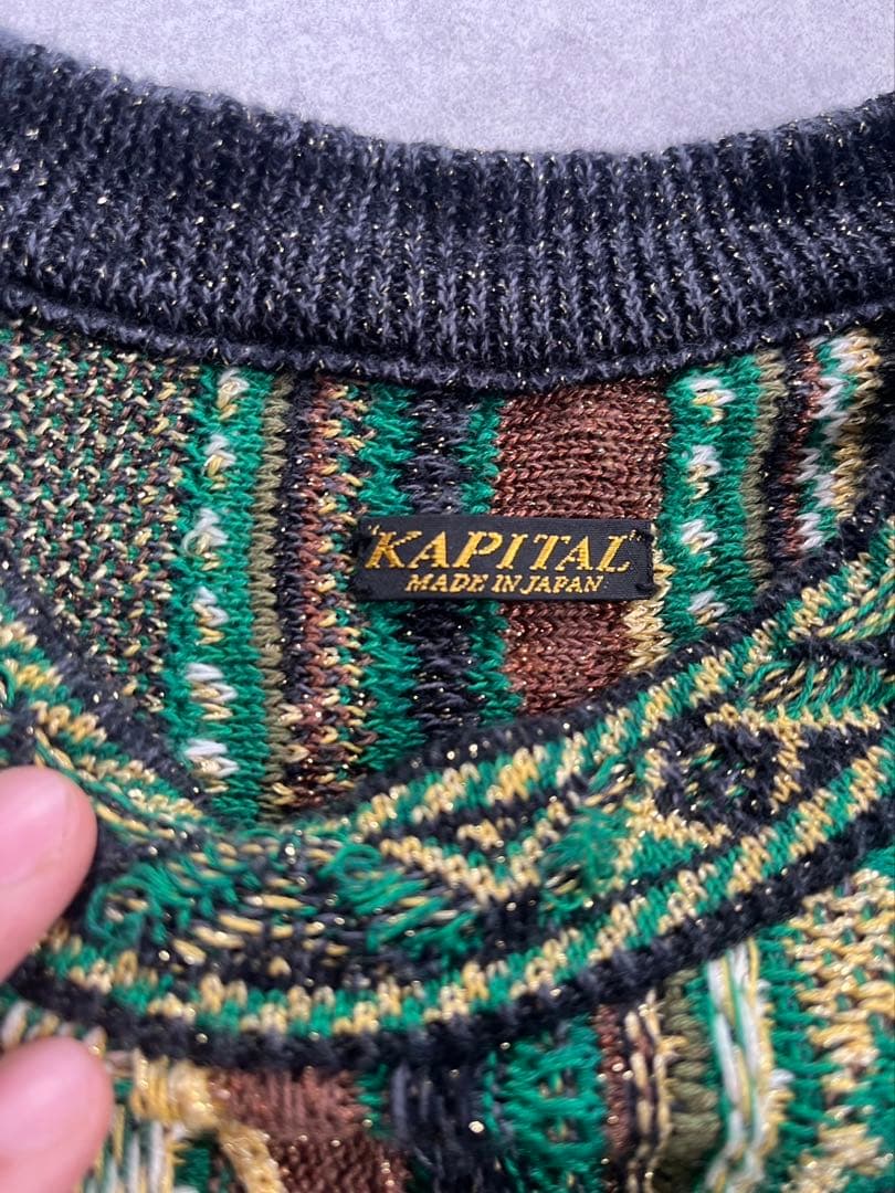 KAPITAL / ガウディーニット《Bob Marley》希少モデル Lサイズ