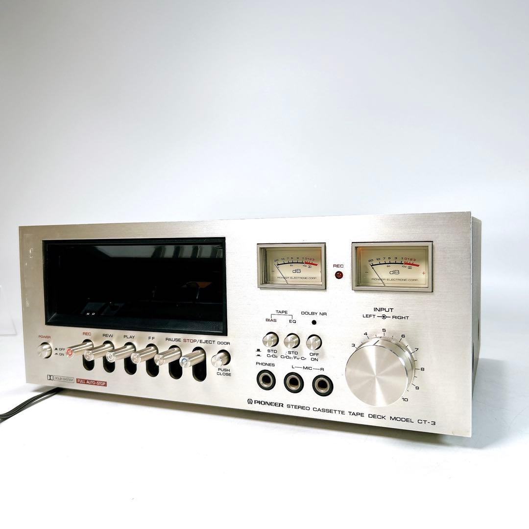 【希少】PIONEER カセットデッキ CT-3 一部動作確認済み