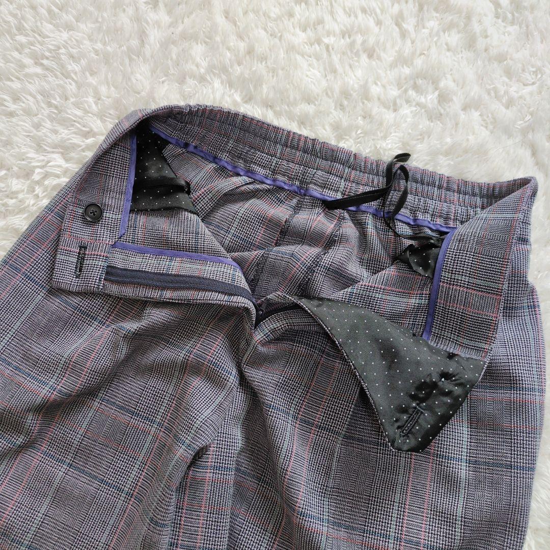 PSポールスミス　パンツスーツセットアップ チェック　グレー　水玉　フォーマル