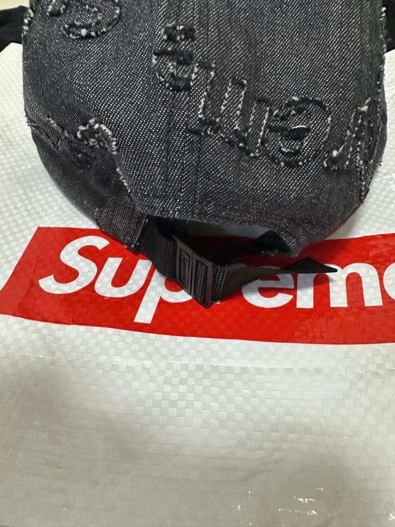 Supreme ダークグレー デニムキャップ
