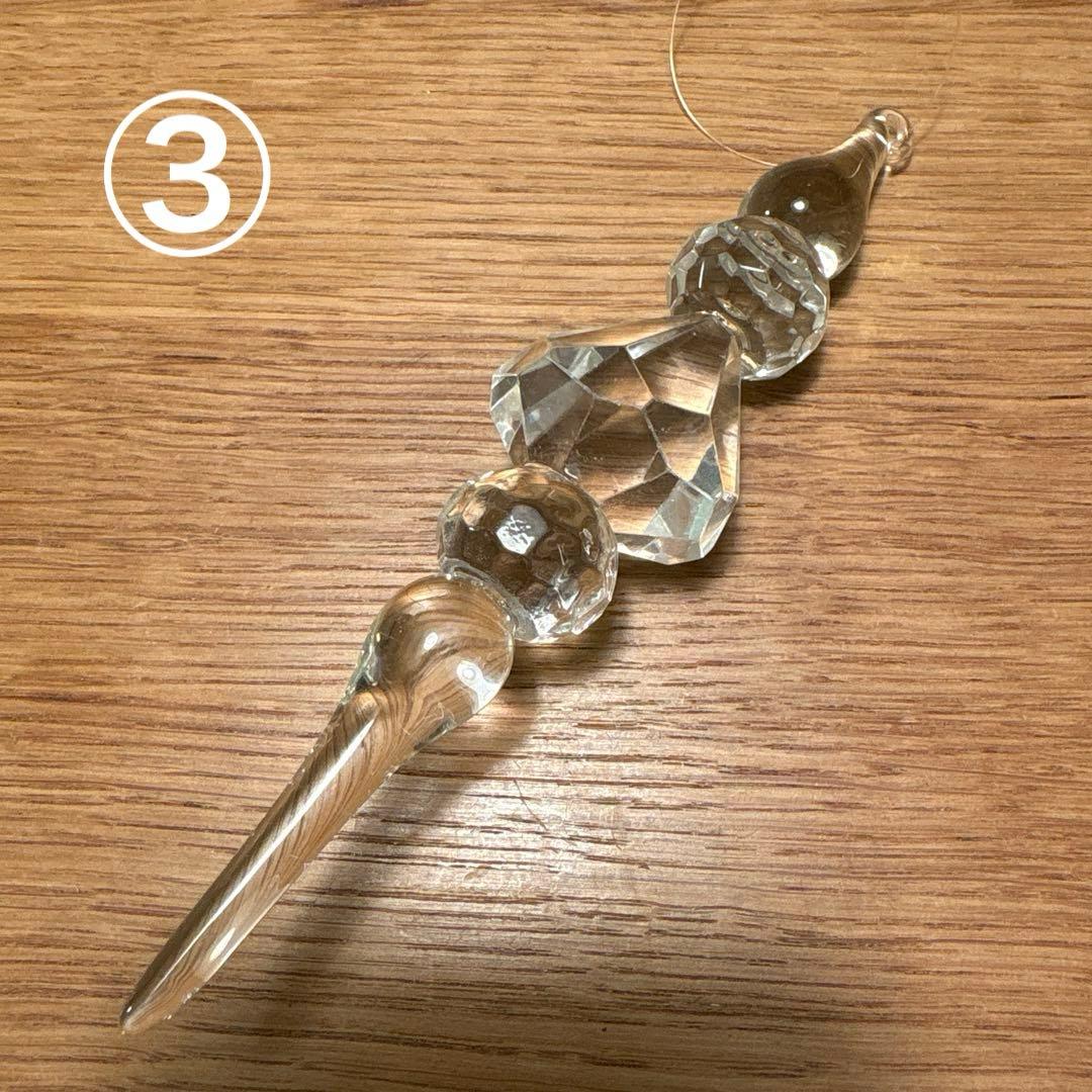 ヴィンテージ　コストコ　クリアガラスオーナメント　12個