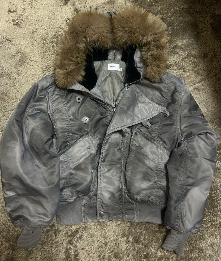 N2B ANDER HUNK アンダーハンク ファー フライトジャケットy2k