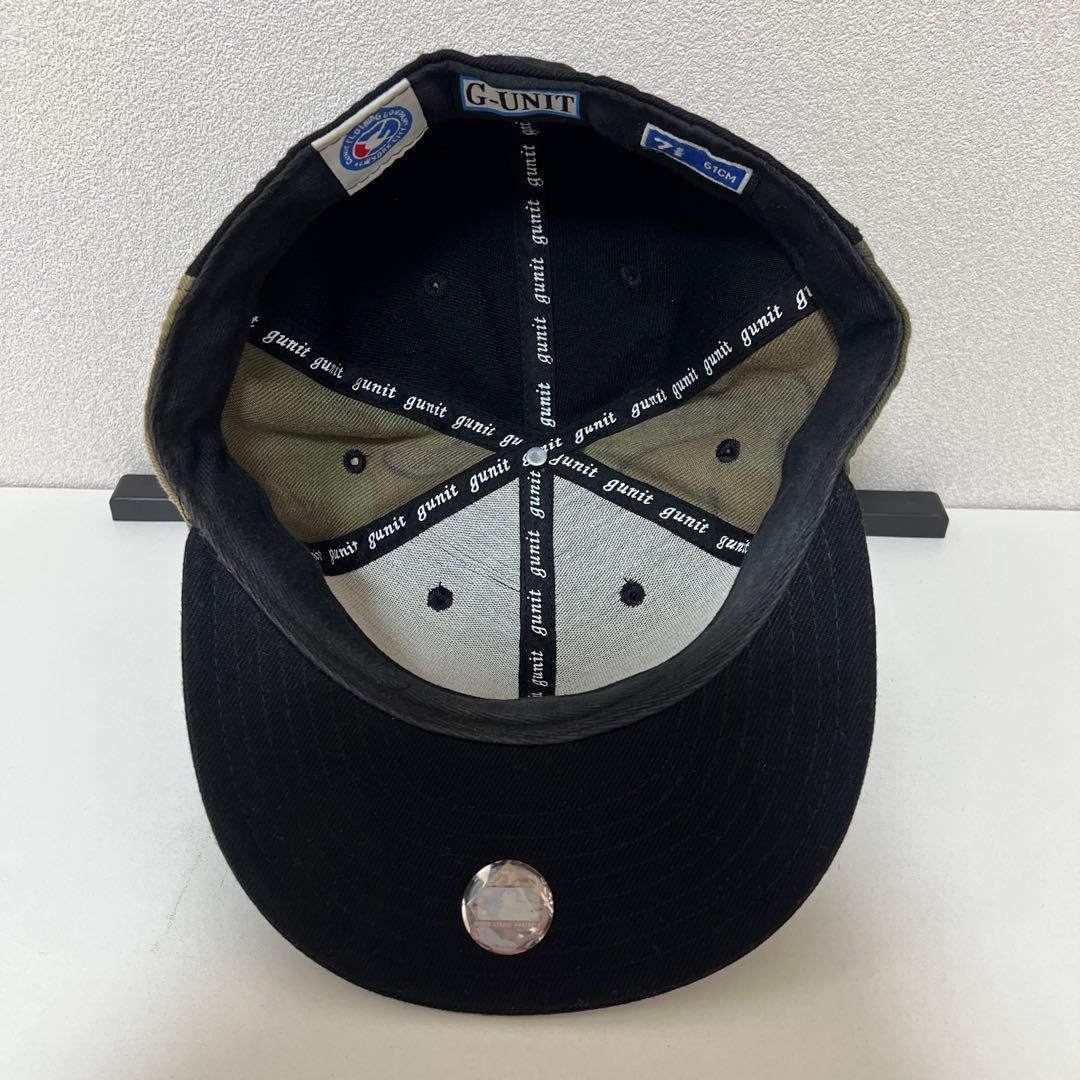 G-UNIT NEW ERA キャップ　クレイジーパターン　迷彩　刺繍　７5/8